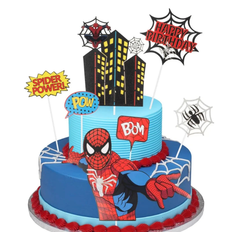 Topper de Bolo Homem-Aranha - Decoração Festa Infantil