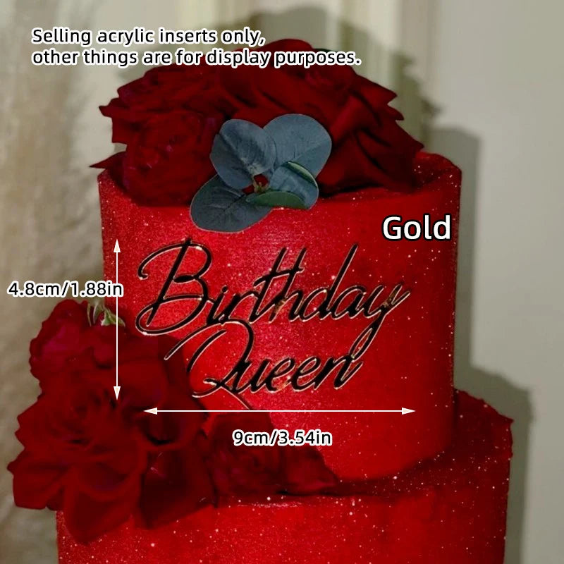 Topo de Bolo Princesa com Coroa - Decoração de Aniversário