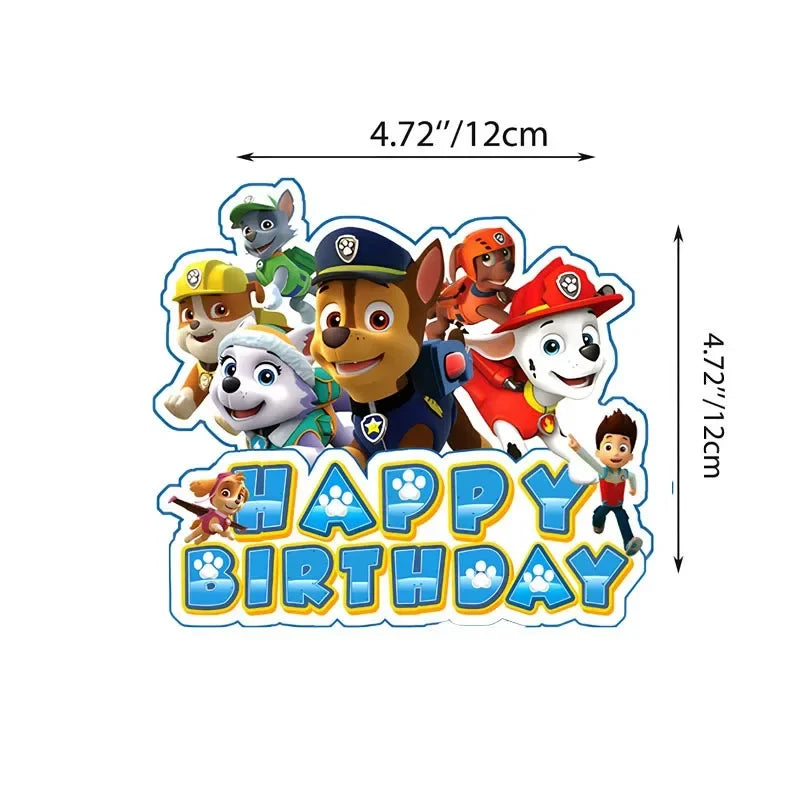 Topo de Bolo Para Festa Patrulha Canina