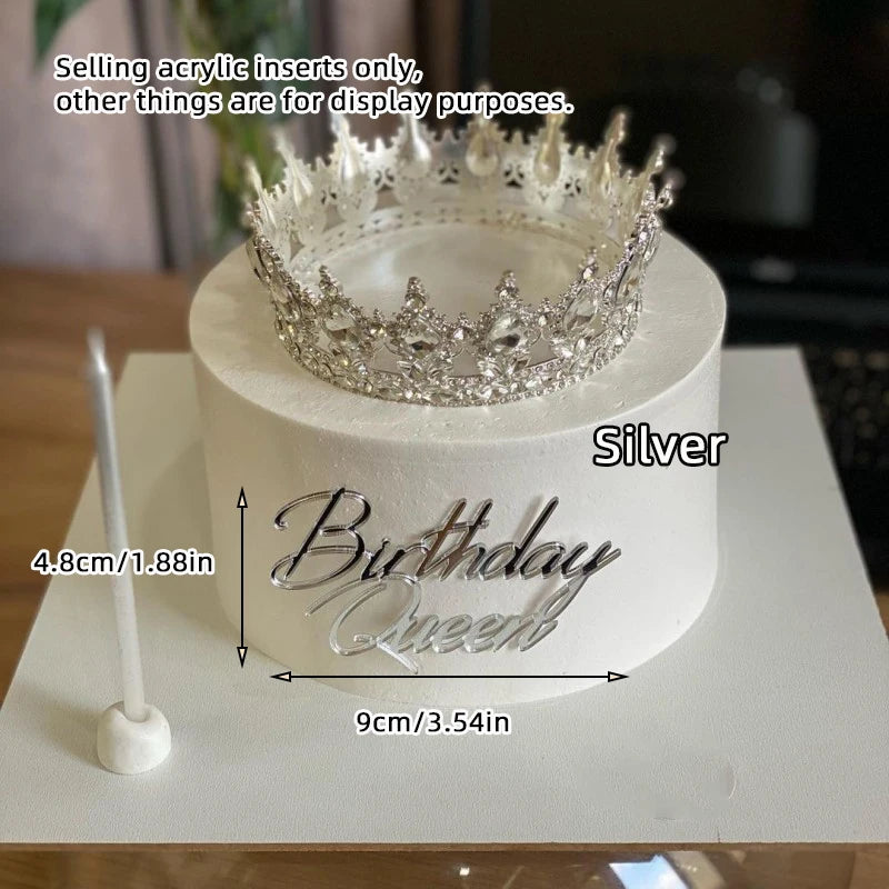 Topo de Bolo Princesa com Coroa - Decoração de Aniversário