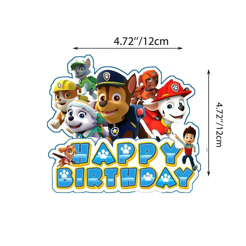 Topo de Bolo Para Festa Patrulha Canina