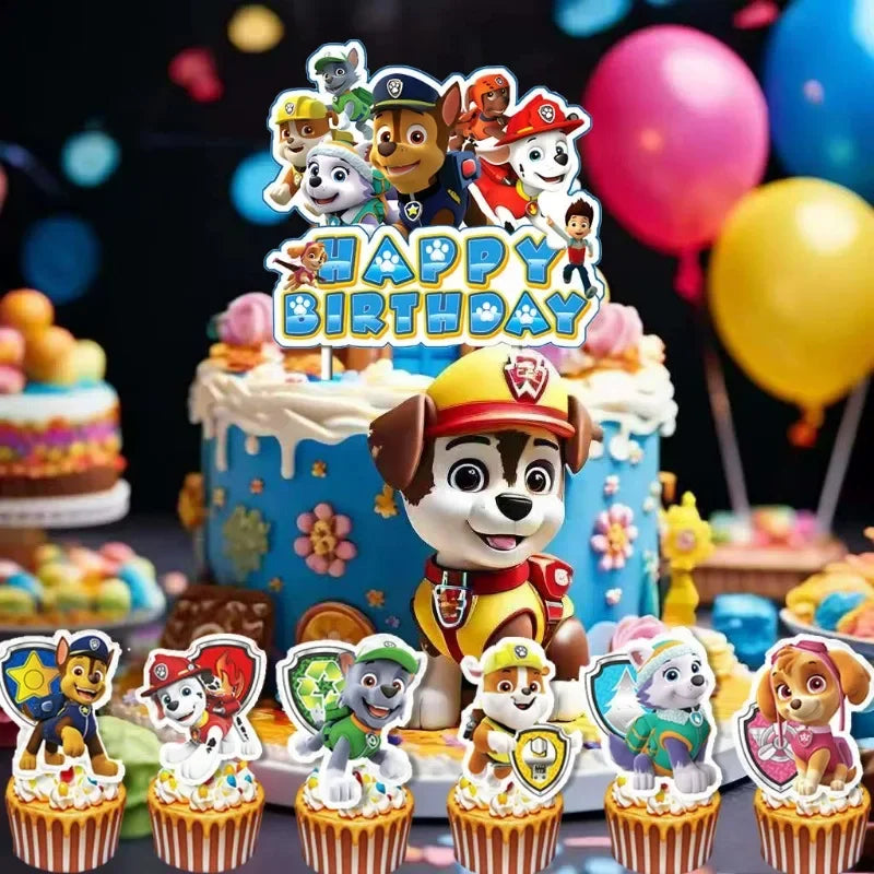 Topo de Bolo Para Festa Patrulha Canina