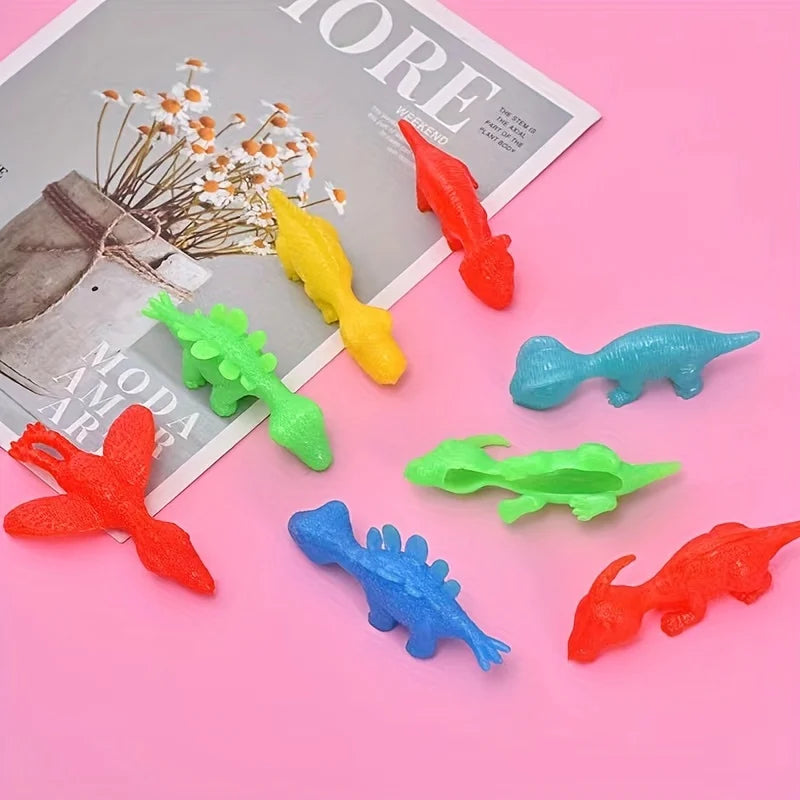 Dinossauros de Dedo Coloridos