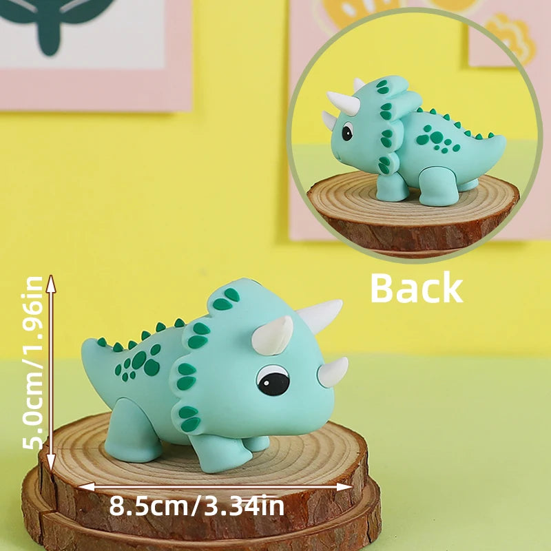 Topper de Bolo Dinossauro com Arco-Íris - Festa Infantil