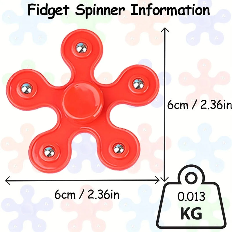 Spinner de Plástico Colorido – Brinquedo Relaxante para Crianças