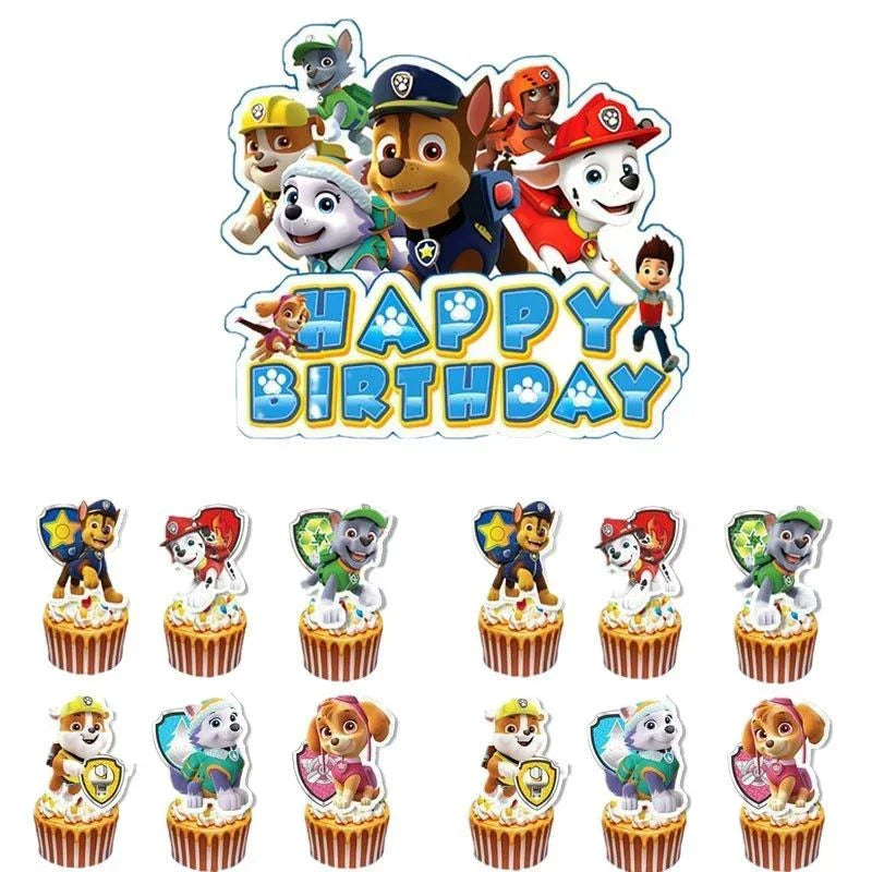 Topo de Bolo Para Festa Patrulha Canina