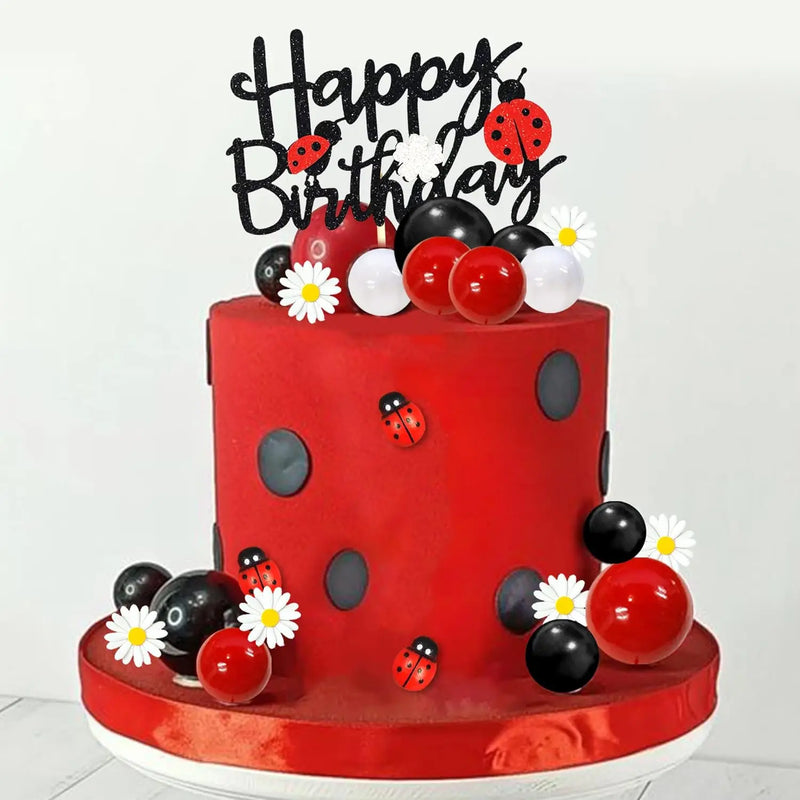 Topo de Bolo Ladybug - Decoração de Aniversário Infantil