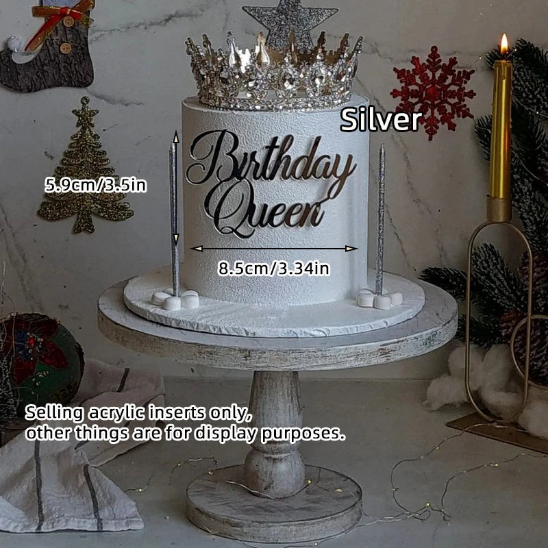 Topo de Bolo Princesa com Coroa - Decoração de Aniversário