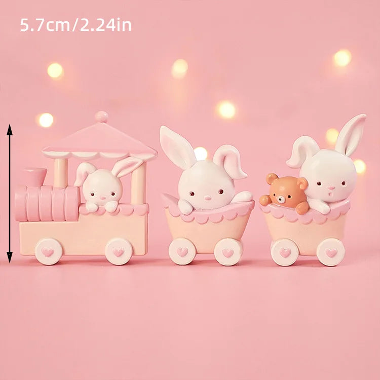 Topo de Bolo Unicórnio com Arco-Íris - Festa Infantil