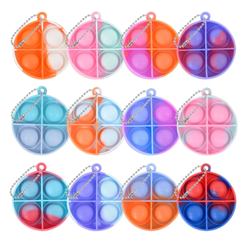 Brinquedo Pop It Portátil – Chaveiro Divertido e Anti-estresse