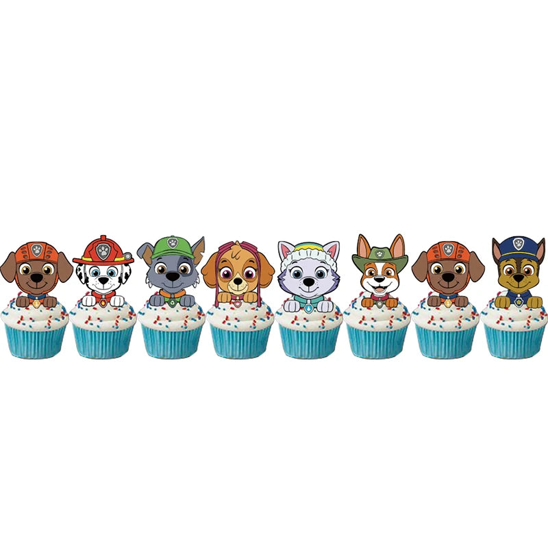 Topo de Bolo e Cupcake Patrulha Canina