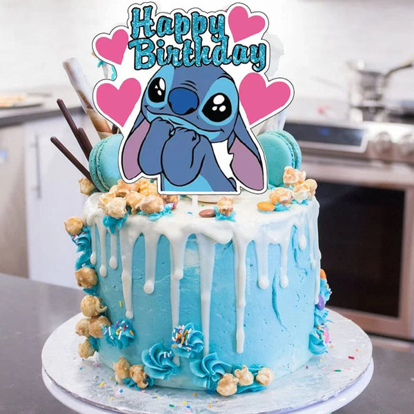 Topo de Bolo e Cupcake Stitch - Decoração Festa Infantil