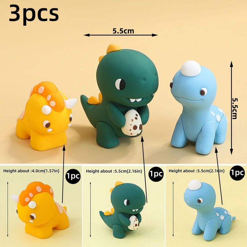 Topo de Bolo Dinossauro com Balões - Festa Infantil