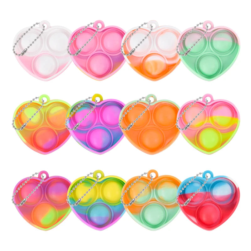 Brinquedo Pop It Portátil – Chaveiro Divertido e Anti-estresse