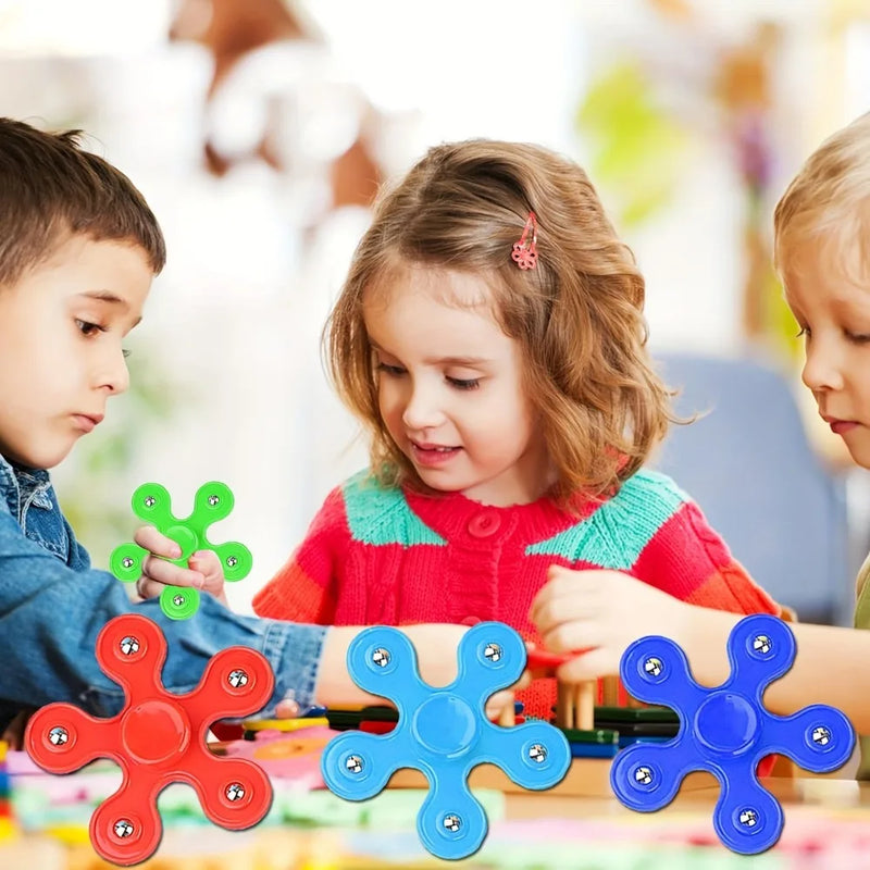 Spinner de Plástico Colorido – Brinquedo Relaxante para Crianças