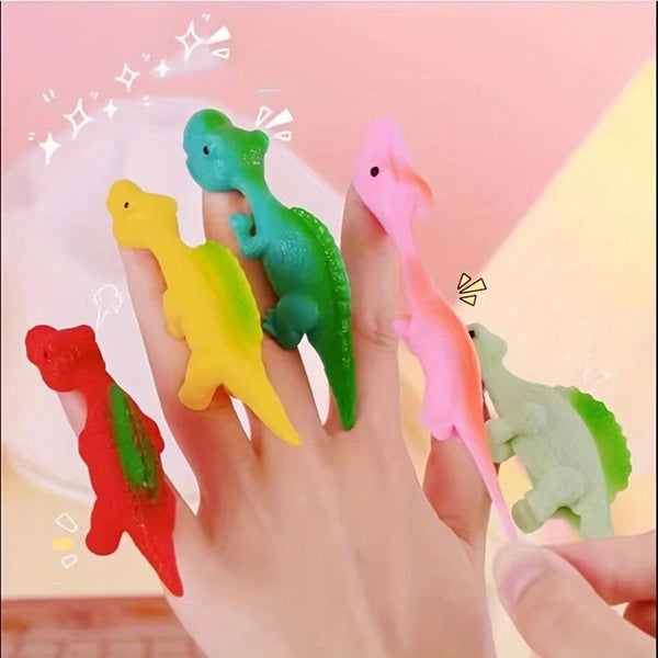 Dinossauros de Dedo Coloridos