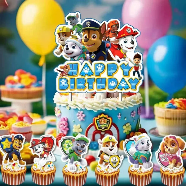 Topo de Bolo Para Festa Patrulha Canina
