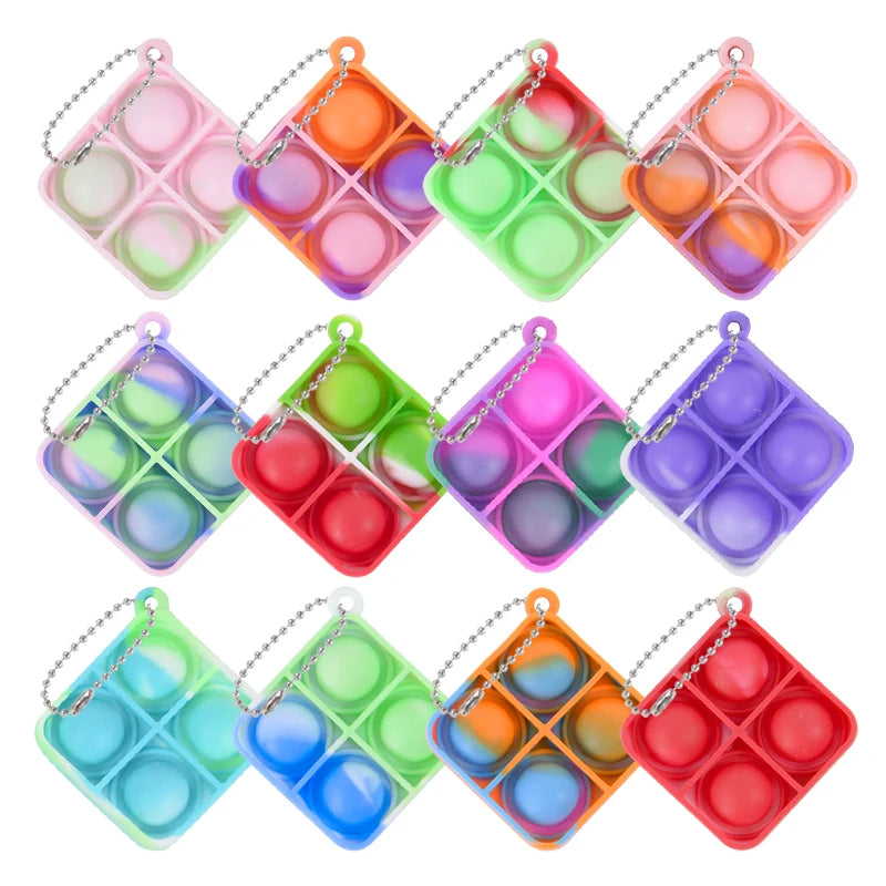Brinquedo Pop It Portátil – Chaveiro Divertido e Anti-estresse