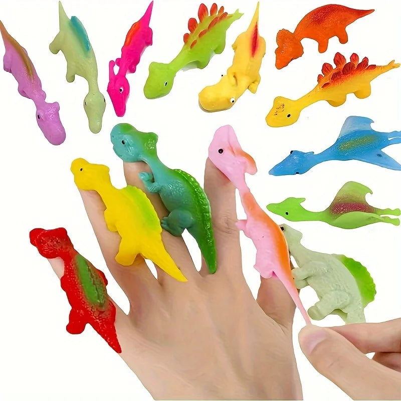 Dinossauros de Dedo Coloridos