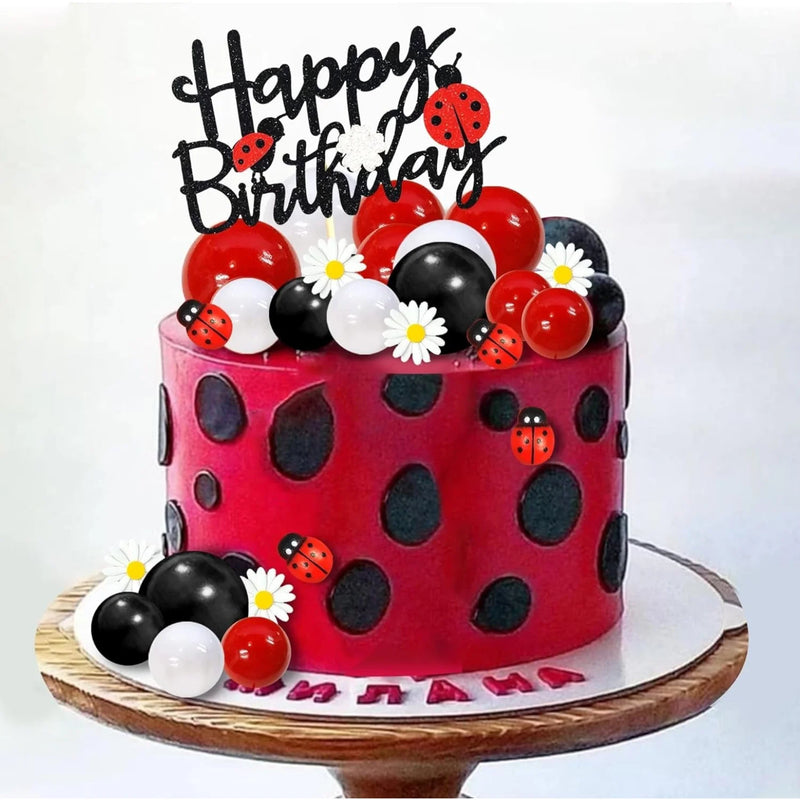 Topo de Bolo Ladybug - Decoração de Aniversário Infantil