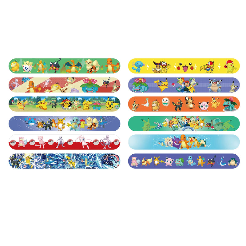 Pulseiras Pokémon Coloridas - Conjunto com 6 Modelos