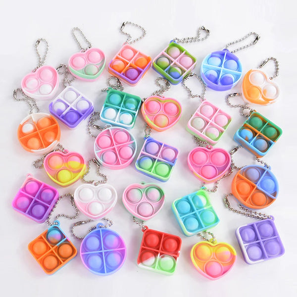 Brinquedo Pop It Portátil – Chaveiro Divertido e Anti-estresse