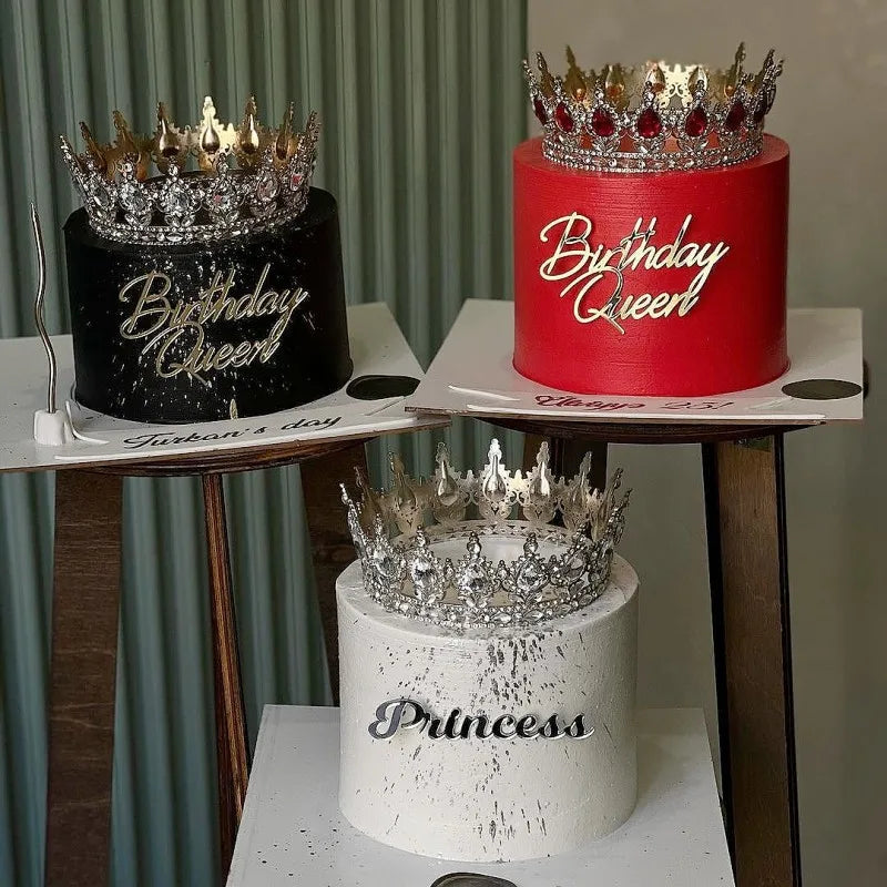 Topo de Bolo Princesa com Coroa - Decoração de Aniversário