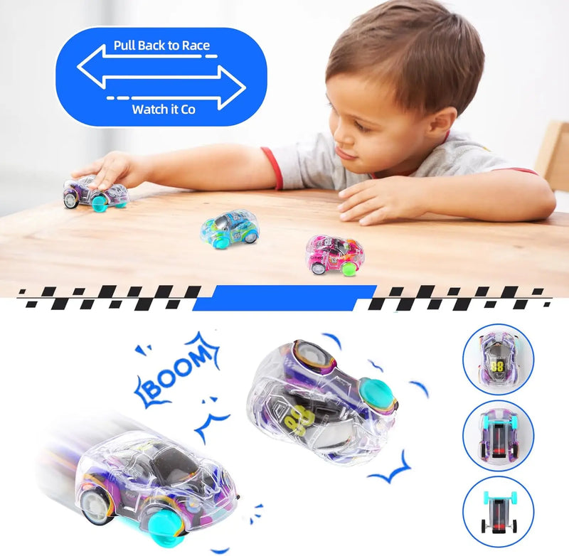 Carro de Brinquedo com Luz LED – Diversão Colorida para Crianças