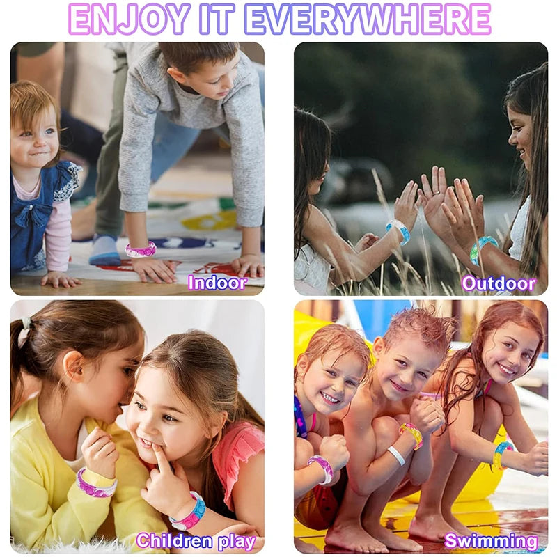 Bracelete Pop It Colorido – Brinquedo Sensacional para Crianças e Adolescentes